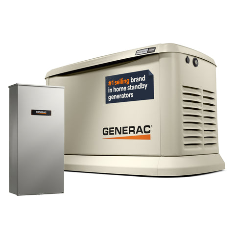 Standby Generator, 26kW | With Whole House Switch | WiFi Enabled