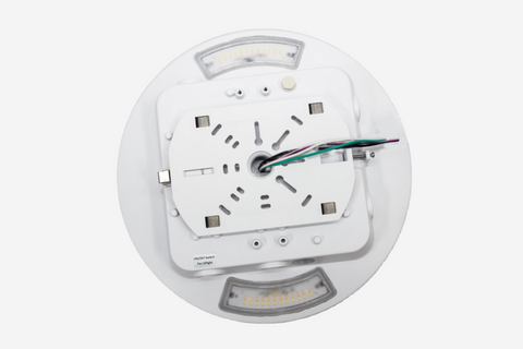 Round Garage Canopy Back lit, Up light, White  #107