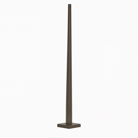 20 ft. 5.8" Gauge 11, Round Tapered Steel Pole, Hot Dip Galvanized with Powder coating  #PHDG1057