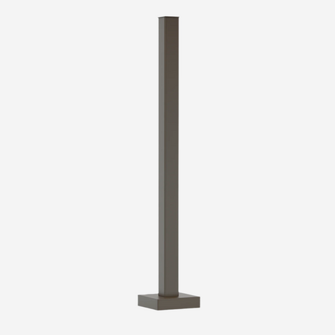 10 ft. 4x4 Gauge 11, Square Steel Pole, Hot Dip Galvanized with Powder coating  #PHDG1002