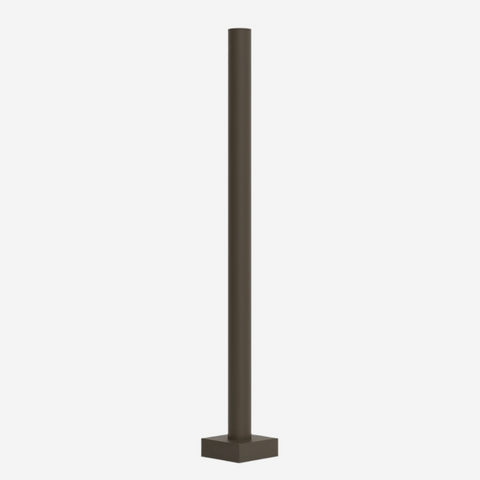 10 ft. 4" Gauge 11, Round Steel Pole, Hot Dip Galvanized with Powder coating  #PHDG1045