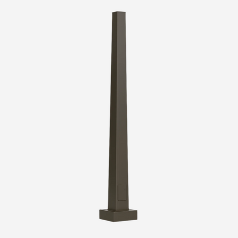 20 ft. 5" Gauge 7, Square Tapered Pole,  Hot Dip Galvanized with Powder coating #PHDG1030